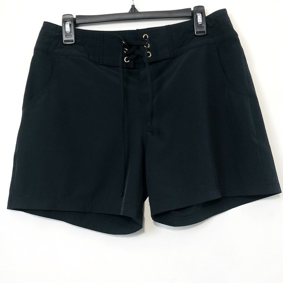 Sold LA BLANCA "All Board" 5-Inch Board Shorts- Black/Gold- Size Medium - Picture 7 of 9